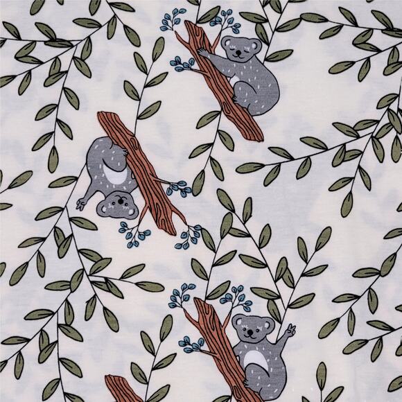 LuLaRoe Perfect T XXS Koala Cream Olive Grey Whimsical Cute Swing Tunic Tee Top - Picture 3 of 8